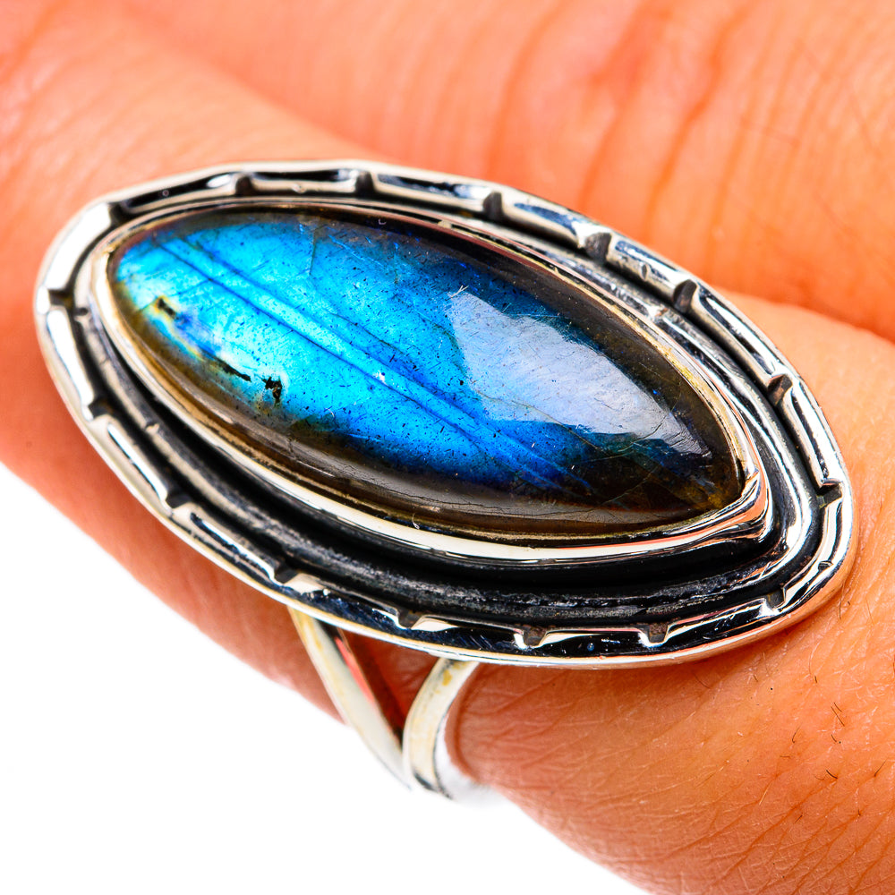 Labradorite Rings handcrafted by Ana Silver Co - RING79962