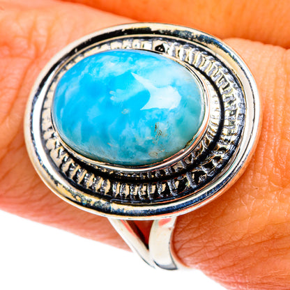 Larimar Rings handcrafted by Ana Silver Co - RING79978