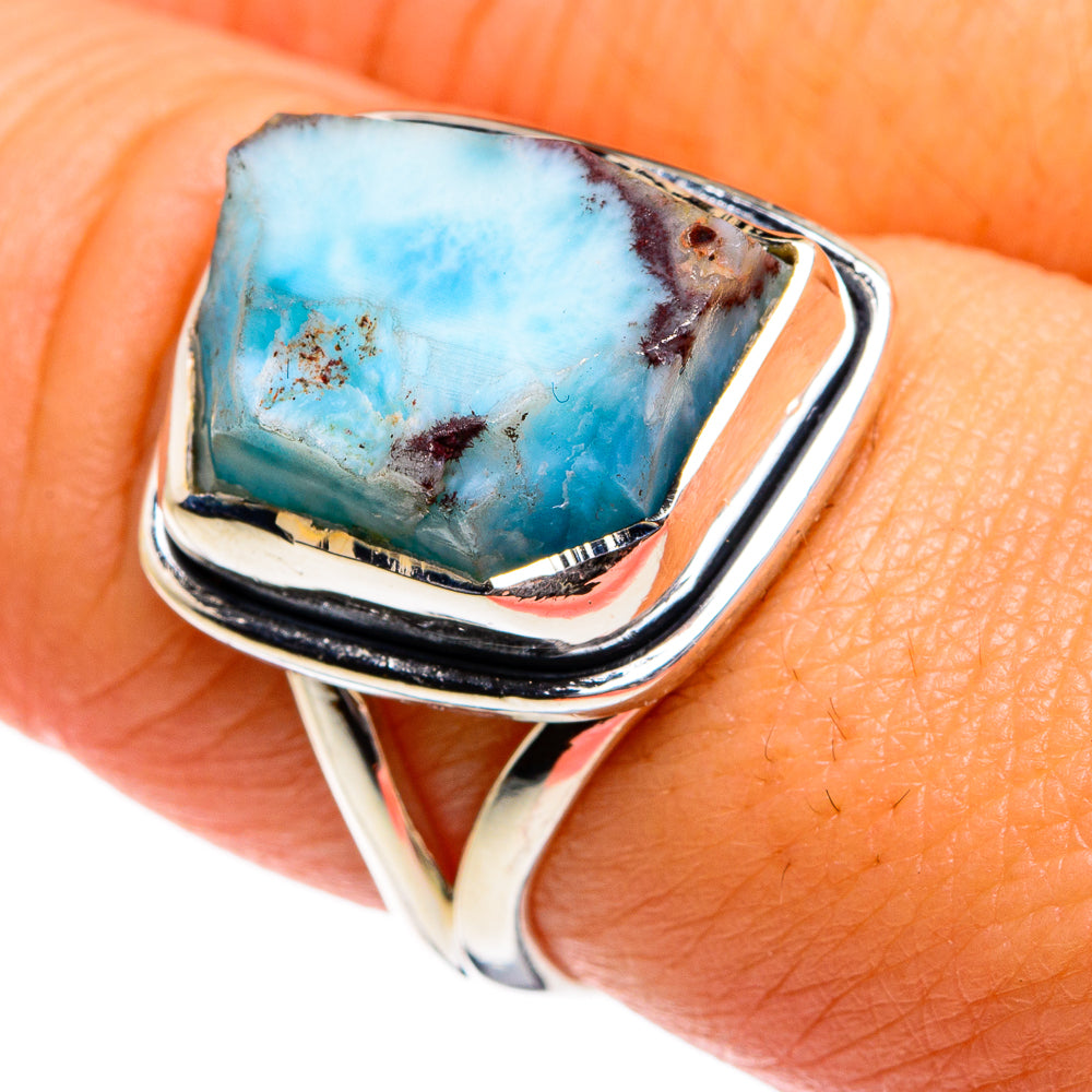Larimar Rings handcrafted by Ana Silver Co - RING79979