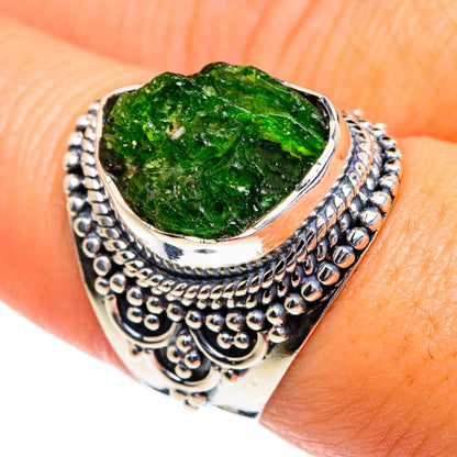 Chrome Diopside Rings handcrafted by Ana Silver Co - RING79982