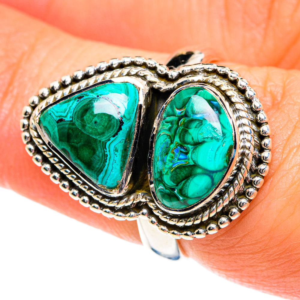 Chrysocolla Rings handcrafted by Ana Silver Co - RING79983