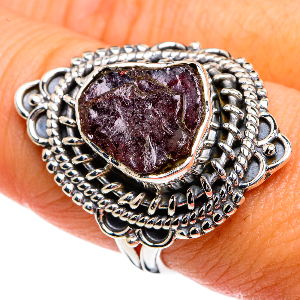 Garnet Rings handcrafted by Ana Silver Co - RING79993