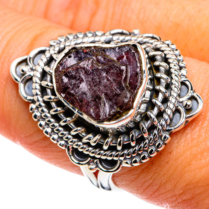 Garnet Rings handcrafted by Ana Silver Co - RING79993