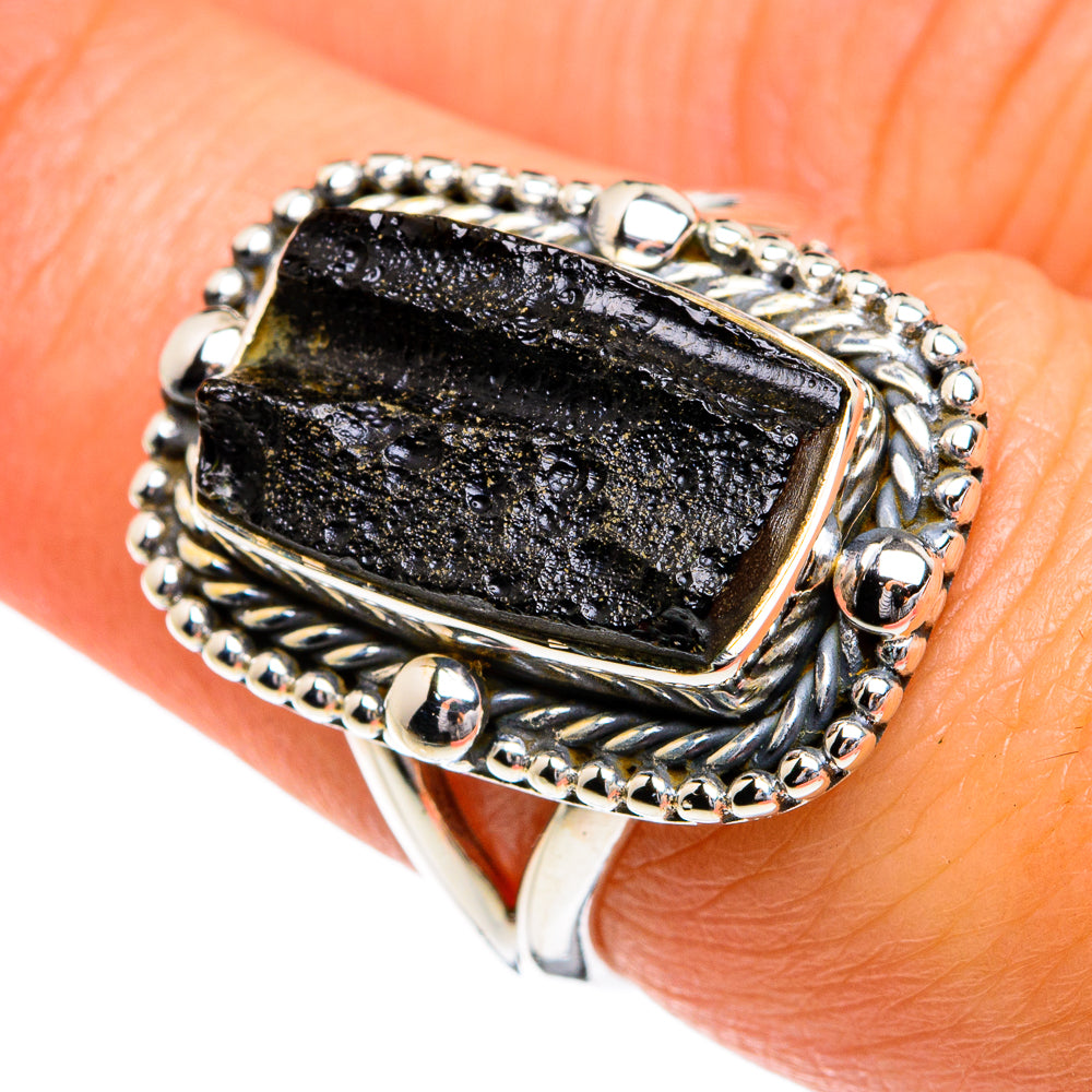 Black Tourmaline Rings handcrafted by Ana Silver Co - RING79998