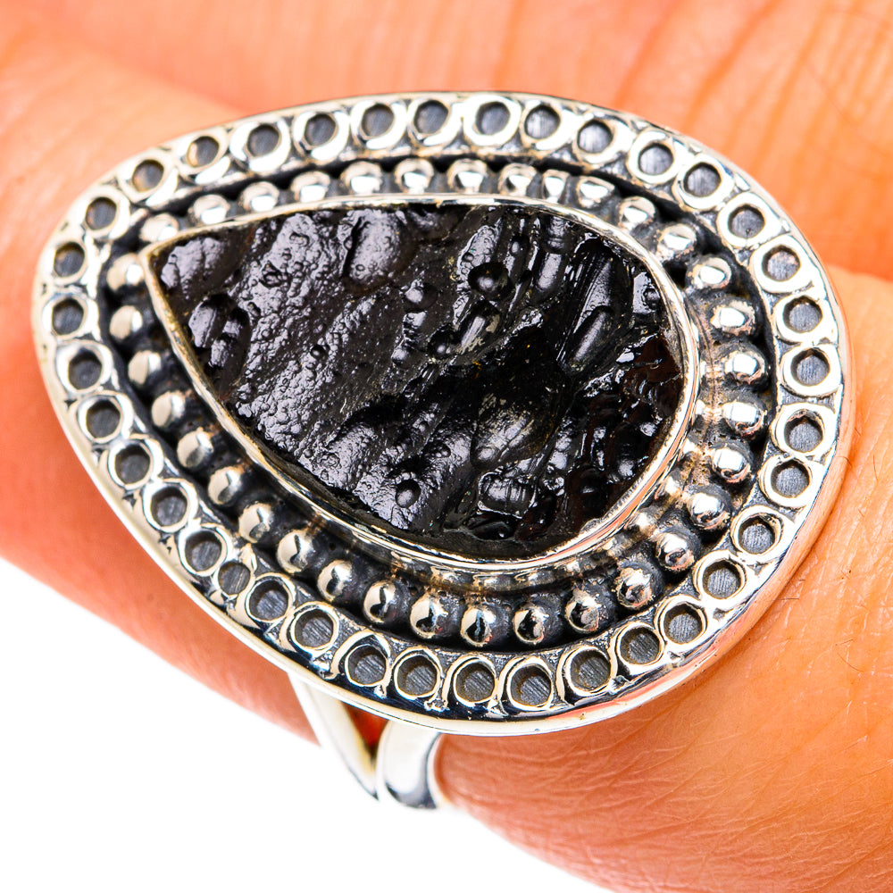 Black Tourmaline Rings handcrafted by Ana Silver Co - RING79999