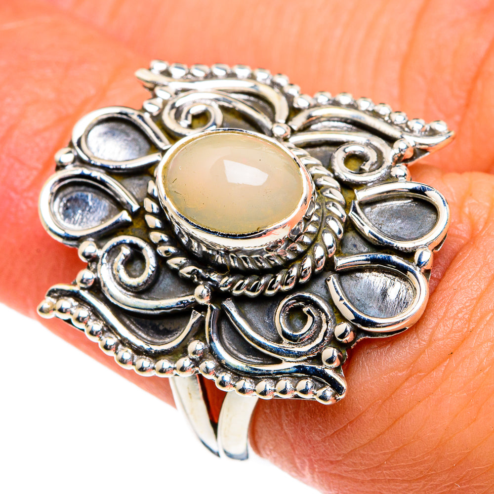 Ethiopian Opal Rings handcrafted by Ana Silver Co - RING80006