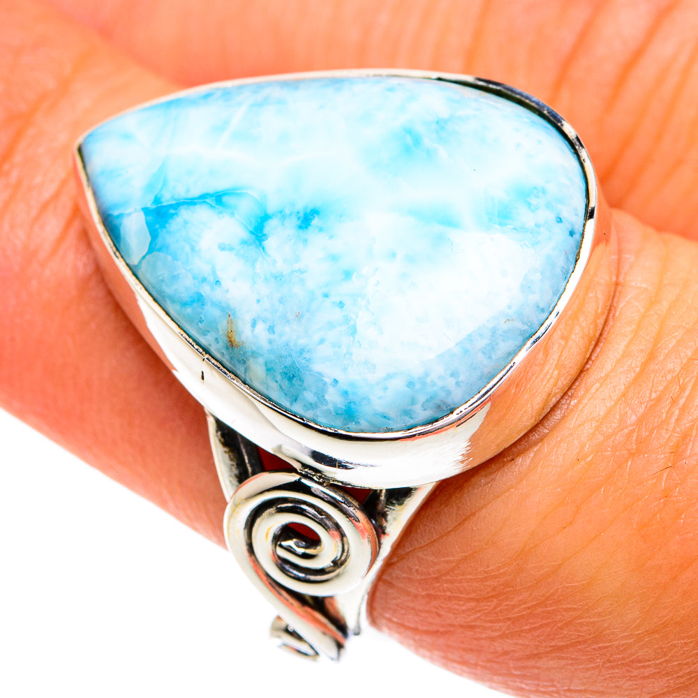 Larimar Rings handcrafted by Ana Silver Co - RING80010