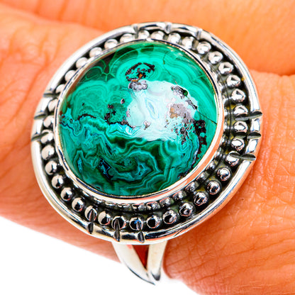 Chrysocolla Rings handcrafted by Ana Silver Co - RING80017