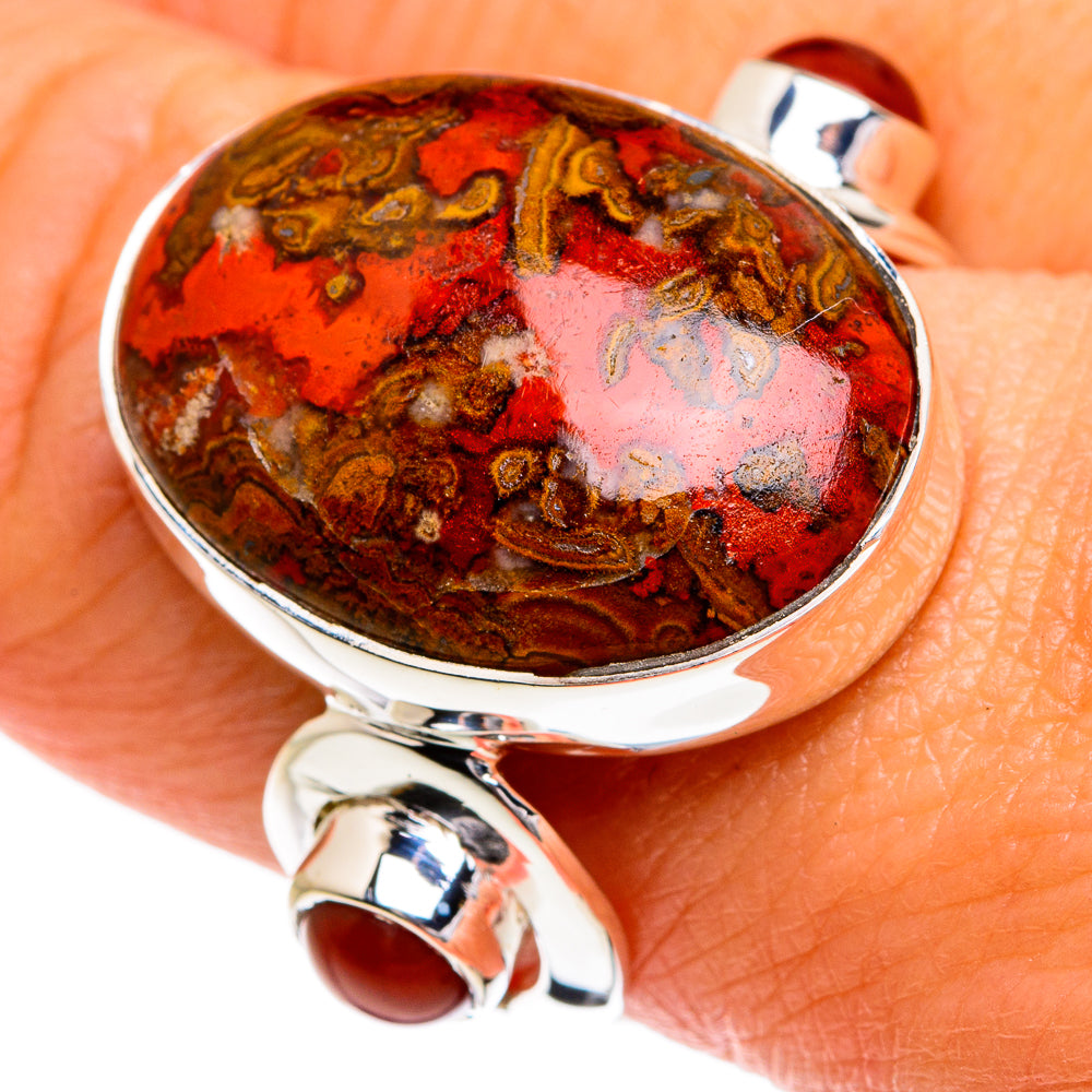 Moroccan Agate Rings handcrafted by Ana Silver Co - RING80020
