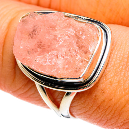 Rose Quartz Rings handcrafted by Ana Silver Co - RING80027