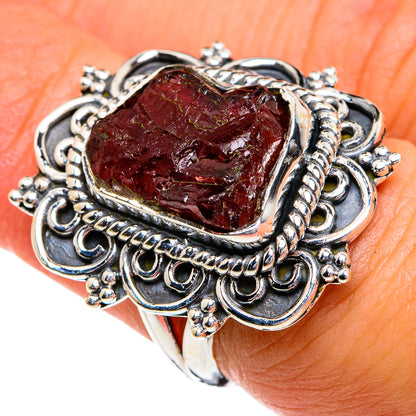 Garnet Rings handcrafted by Ana Silver Co - RING80028