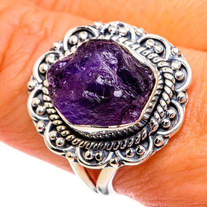 Amethyst Rings handcrafted by Ana Silver Co - RING80030