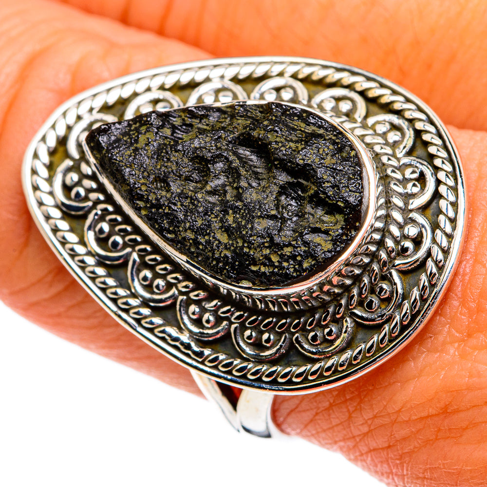 Tektite Rings handcrafted by Ana Silver Co - RING80033