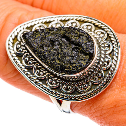 Tektite Rings handcrafted by Ana Silver Co - RING80033