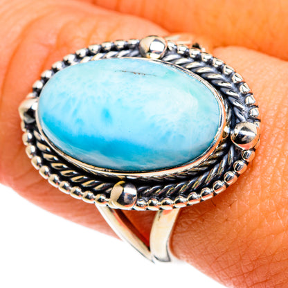 Larimar Rings handcrafted by Ana Silver Co - RING80043