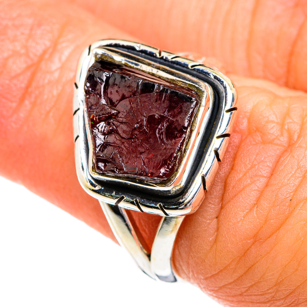 Garnet Rings handcrafted by Ana Silver Co - RING80061