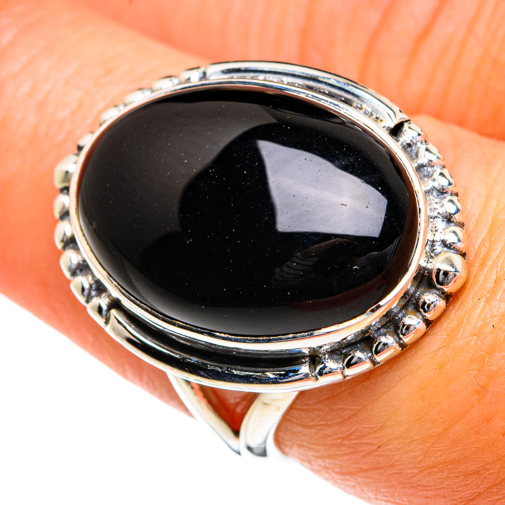 Black Onyx Rings handcrafted by Ana Silver Co - RING80064