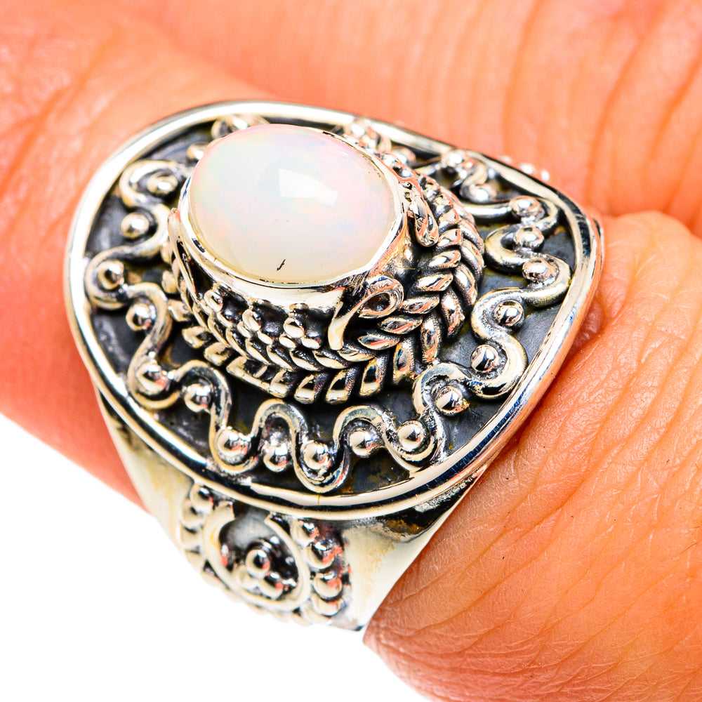 Ethiopian Opal Rings handcrafted by Ana Silver Co - RING80071