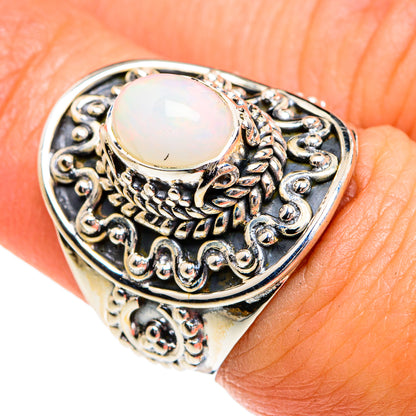 Ethiopian Opal Rings handcrafted by Ana Silver Co - RING80071
