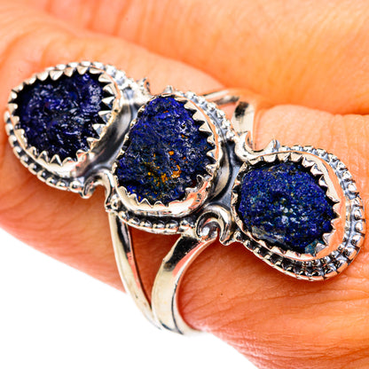 Azurite Rings handcrafted by Ana Silver Co - RING80076