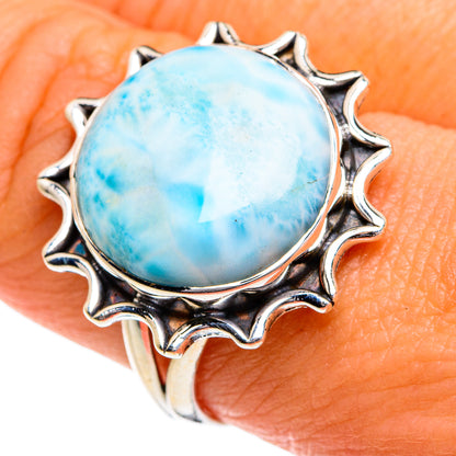Larimar Rings handcrafted by Ana Silver Co - RING80077