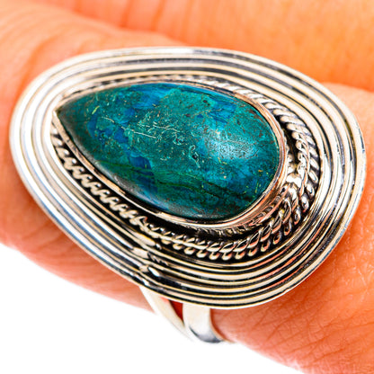 Chrysocolla Rings handcrafted by Ana Silver Co - RING80078