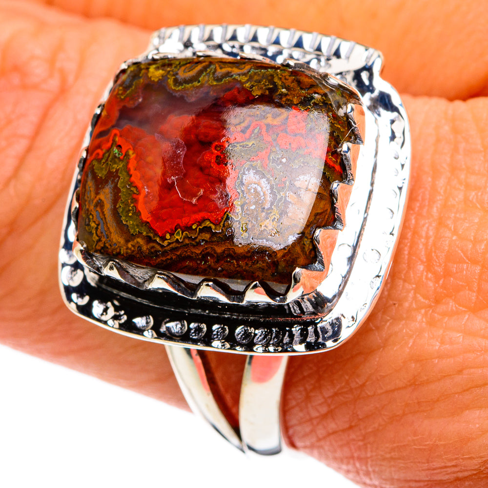 Moroccan Agate Rings handcrafted by Ana Silver Co - RING80088