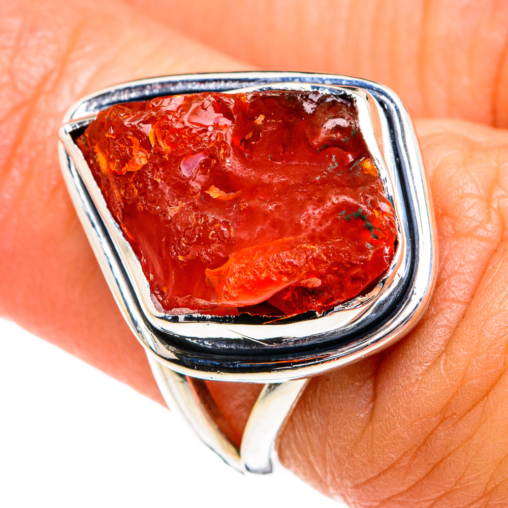 Carnelian Rings handcrafted by Ana Silver Co - RING80089