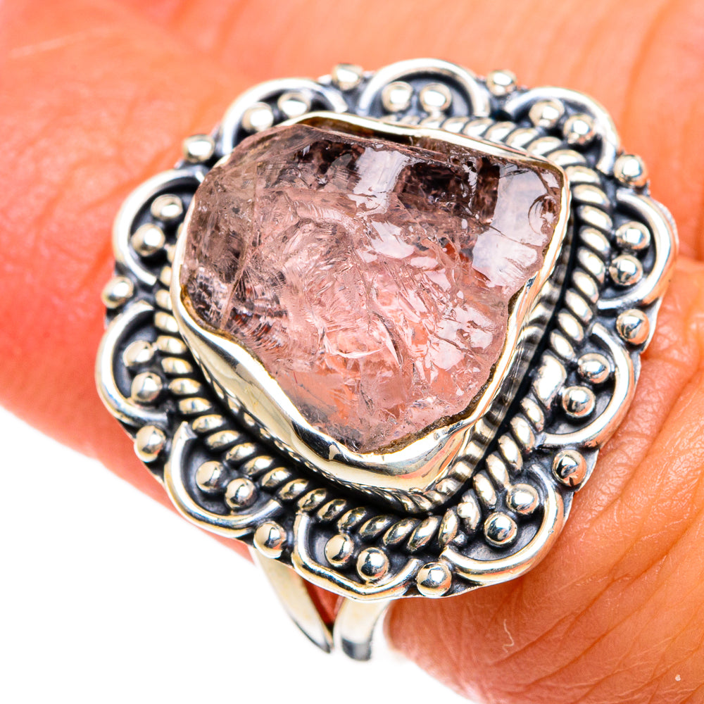 Rose Quartz Rings handcrafted by Ana Silver Co - RING80091
