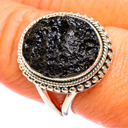Tektite Rings handcrafted by Ana Silver Co - RING80098