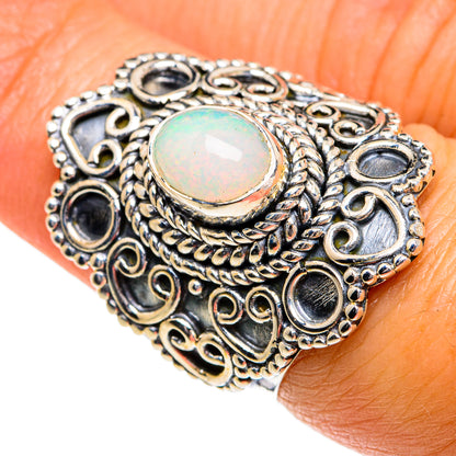 Ethiopian Opal Rings handcrafted by Ana Silver Co - RING80104