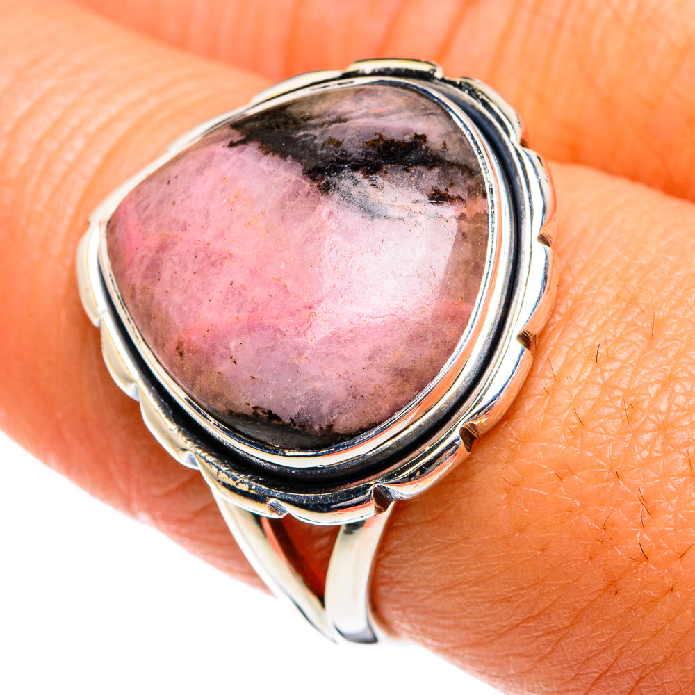 Rhodonite Rings handcrafted by Ana Silver Co - RING80126