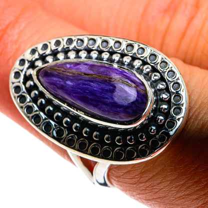 Seraphinite Rings handcrafted by Ana Silver Co - RING80129