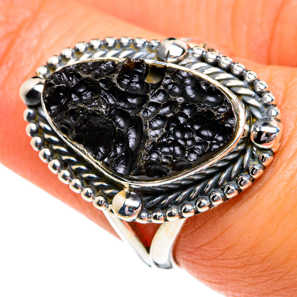 Tektite Rings handcrafted by Ana Silver Co - RING80130