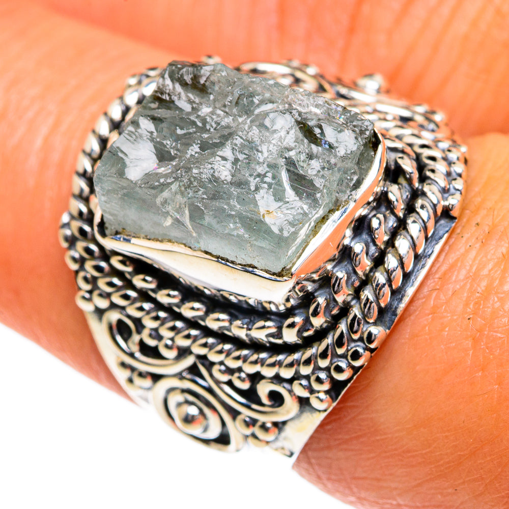 Aquamarine Rings handcrafted by Ana Silver Co - RING80144