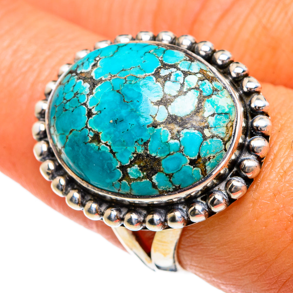 Tibetan Turquoise Rings handcrafted by Ana Silver Co - RING80146
