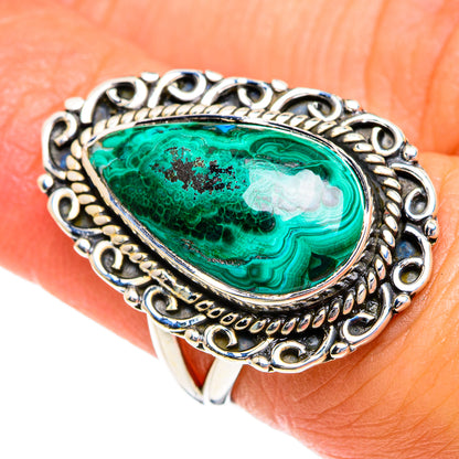 Chrysocolla Rings handcrafted by Ana Silver Co - RING80152