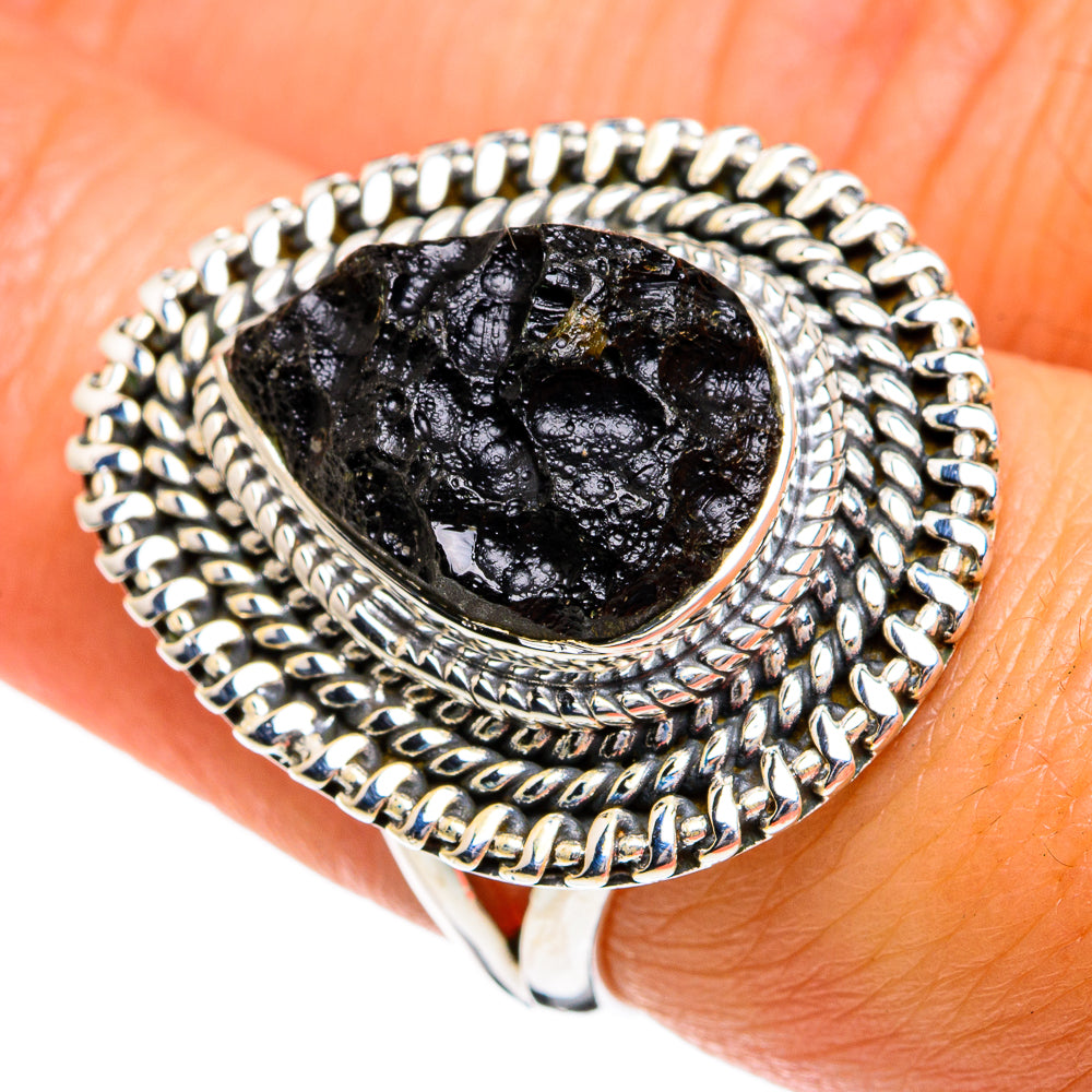 Tektite Rings handcrafted by Ana Silver Co - RING80160
