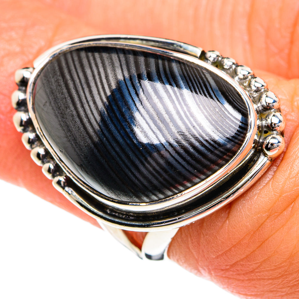 Psilomelane Rings handcrafted by Ana Silver Co - RING80161