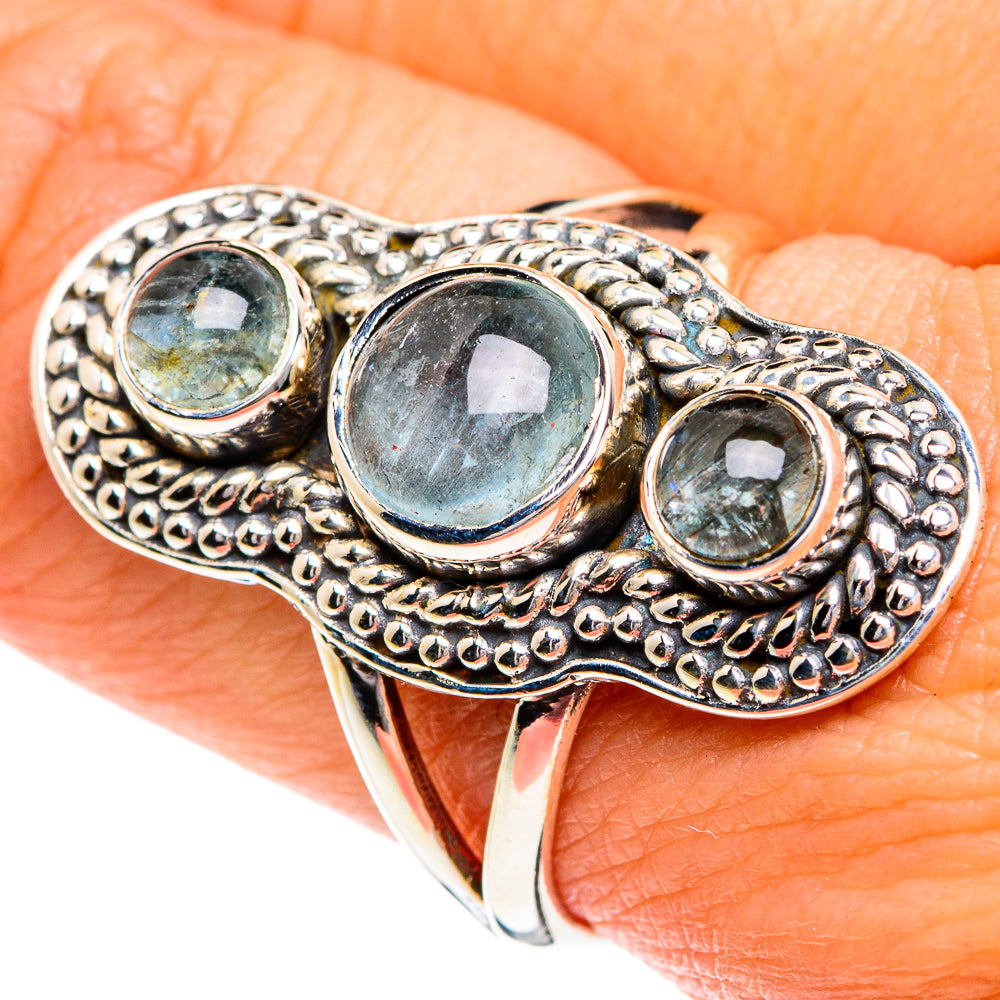 Aquamarine Rings handcrafted by Ana Silver Co - RING80172