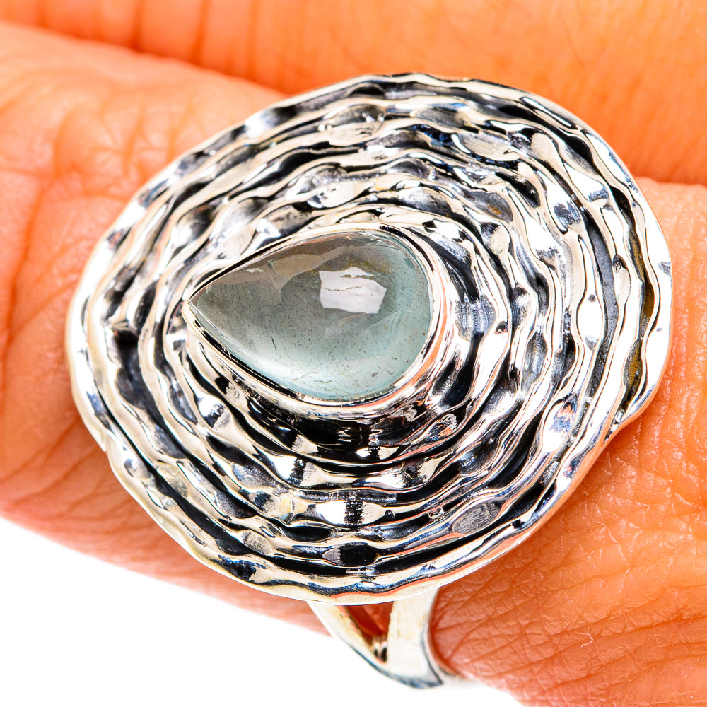 Aqua Chalcedony Rings handcrafted by Ana Silver Co - RING80174