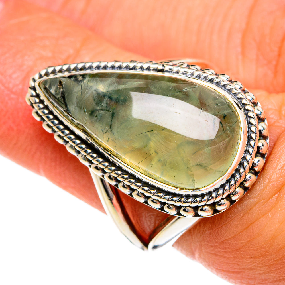 Prehnite Rings handcrafted by Ana Silver Co - RING80177