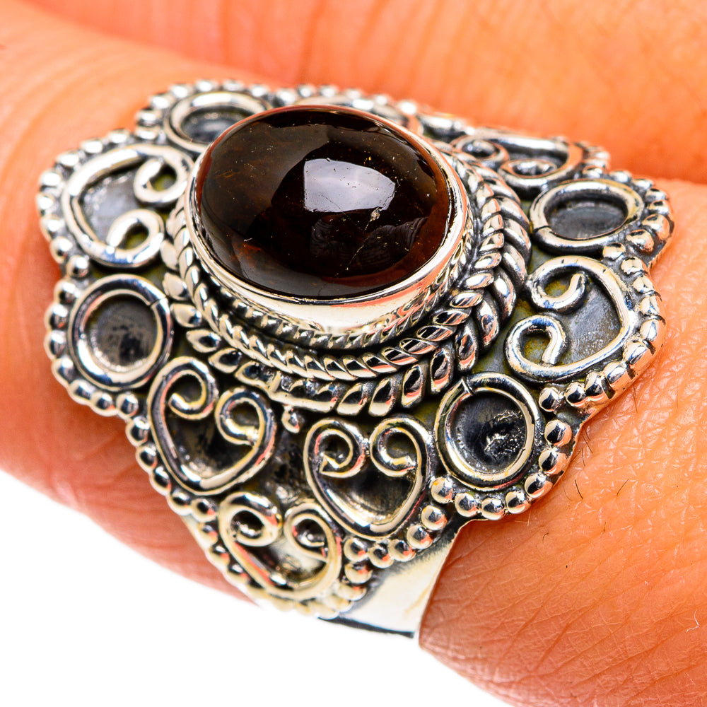 Baltic Amber Rings handcrafted by Ana Silver Co - RING80181