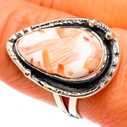 Scolecite Rings handcrafted by Ana Silver Co - RING80185
