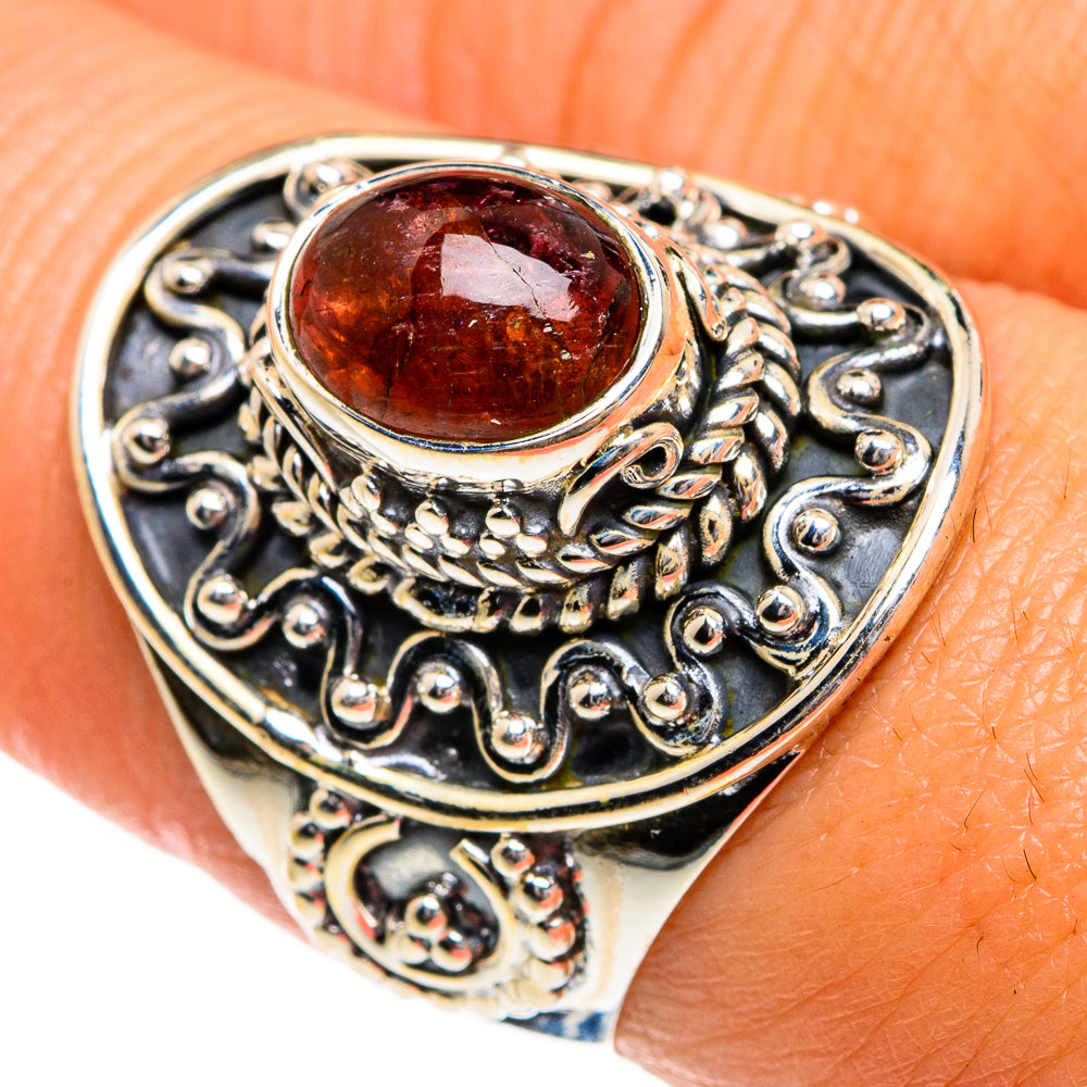 Pink Tourmaline Rings handcrafted by Ana Silver Co - RING80186
