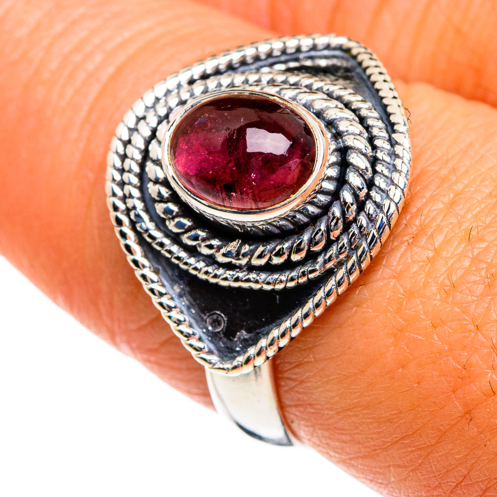 Pink Tourmaline Rings handcrafted by Ana Silver Co - RING80187
