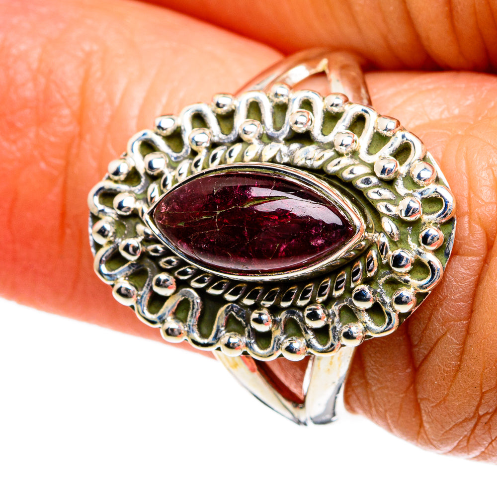 Pink Tourmaline Rings handcrafted by Ana Silver Co - RING80188