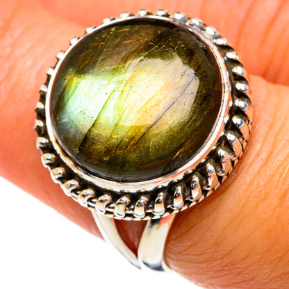 Labradorite Rings handcrafted by Ana Silver Co - RING80210