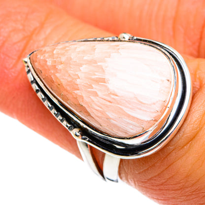Scolecite Rings handcrafted by Ana Silver Co - RING80213