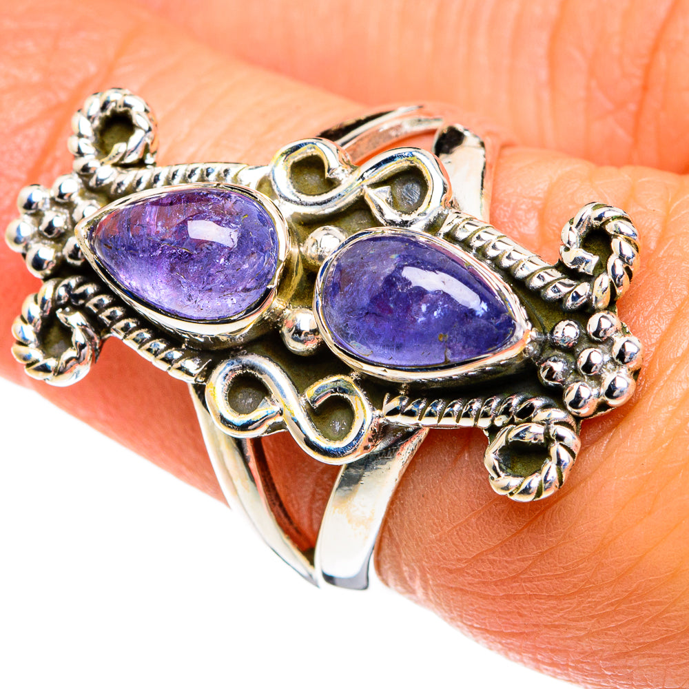 Tanzanite Rings handcrafted by Ana Silver Co - RING80215